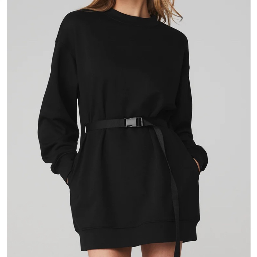 alo yoga cityscape sweatshirt dress - L